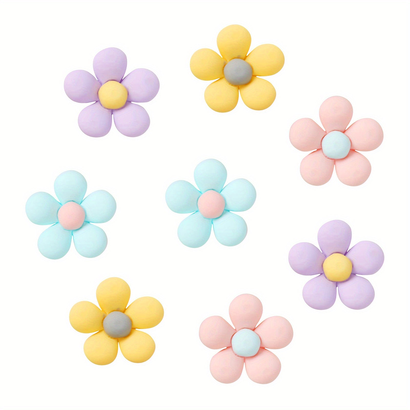 8pcs Flower Shoes Charms Women Girls Party Decoration Shoe Accessories