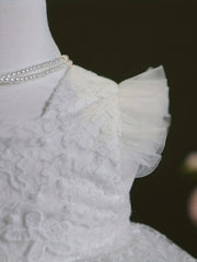 Baby & Fairy Gown Dress Hundred Christening Party Dress With Headdress