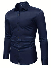 Men's Formal Button Up Shirt for Business Occasion