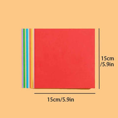 100 Colorful Origami Paper for Cranes & Crafts