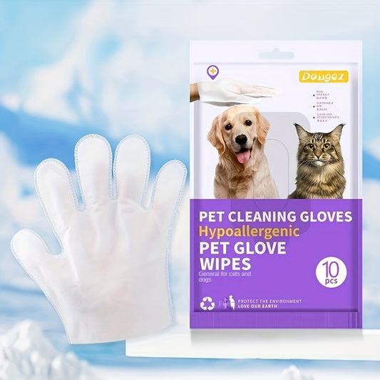 Pet Cleaning Glove & Wipes for Dog Cat Bathing Grooming