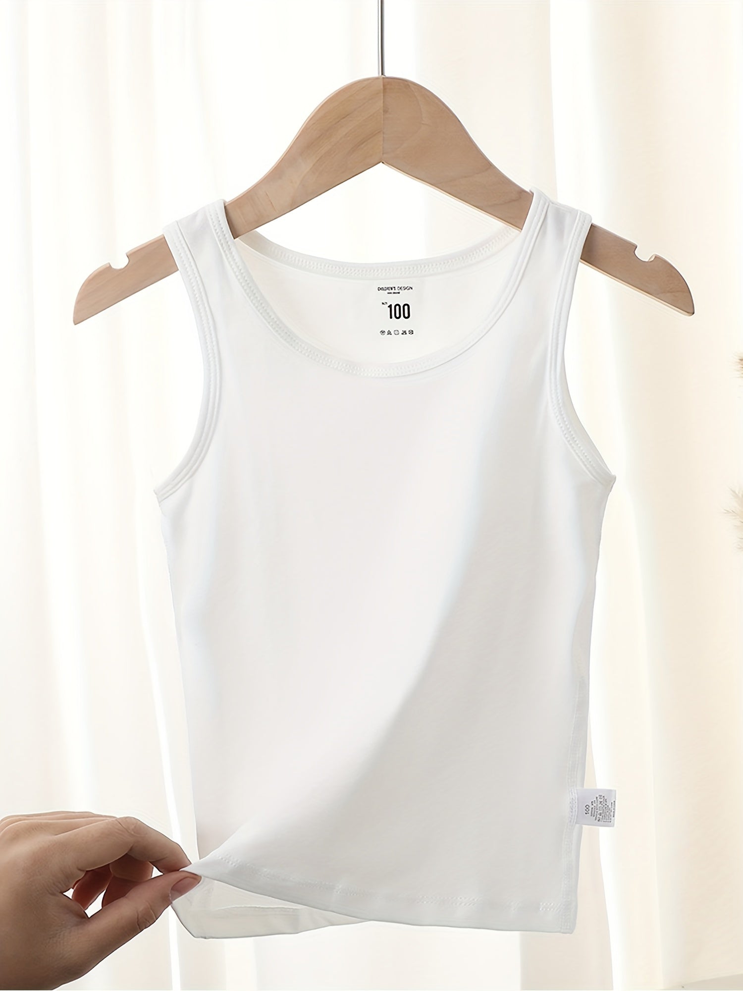 Girls Tank Tops Sleeveless Undershirt Soft Camisole Solid Summer Comfortable