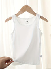 Girls Tank Tops Sleeveless Undershirt Soft Camisole Solid Summer Comfortable