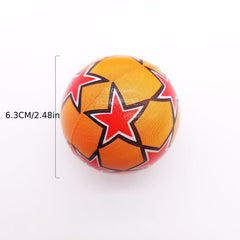 12pcs 6 PU Sponge Squeeze Balls Mini Pentagram Football Creative Toys