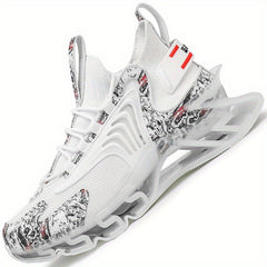 Women's Blade Running Shoes Lace Up Shock Absorption Breathable Sneakers