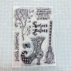 Halloween Party Silicone Stamps - Spooky Decorations for Crafts