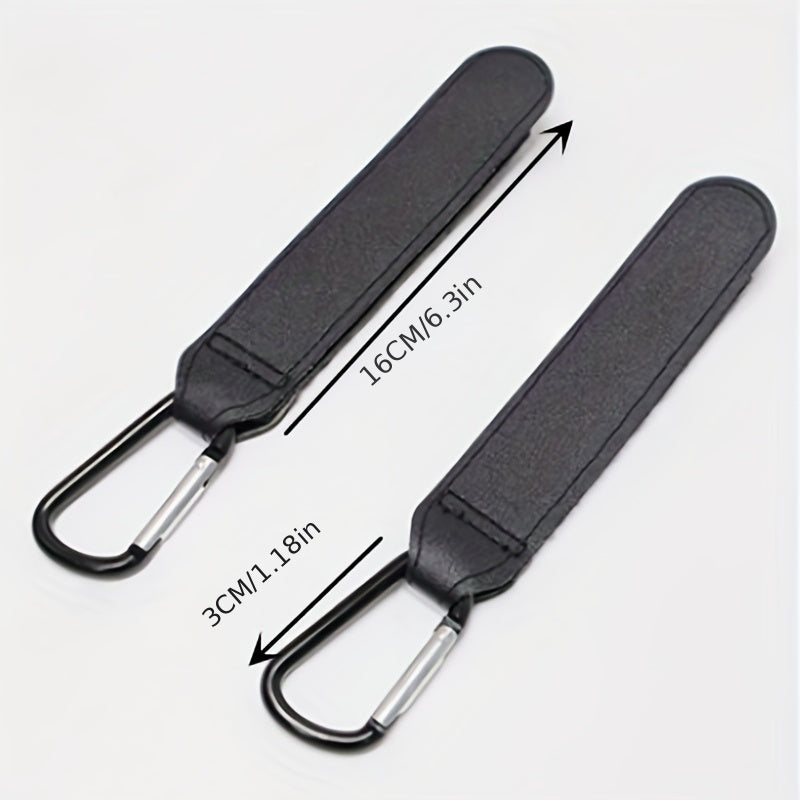 Stroller PU Leather Rotating Hook Shopping Cart Organizer Accessories