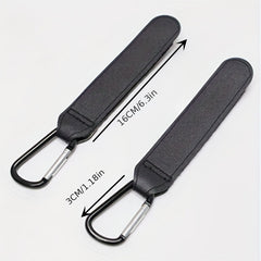 Stroller PU Leather Rotating Hook Shopping Cart Organizer Accessories