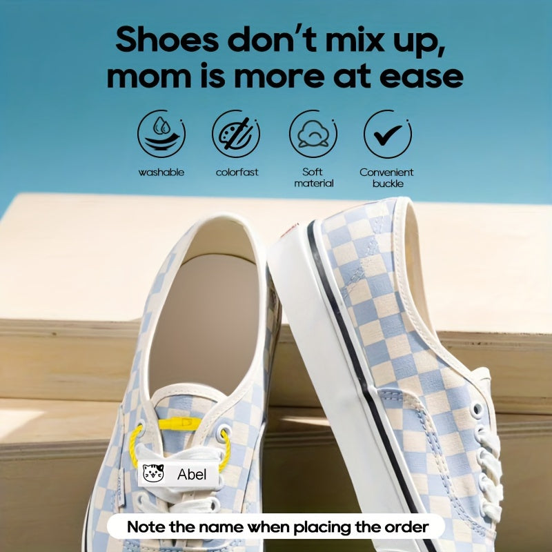 Custom Name Shoe Rings & Stickers, Waterproof & Tear-resistant