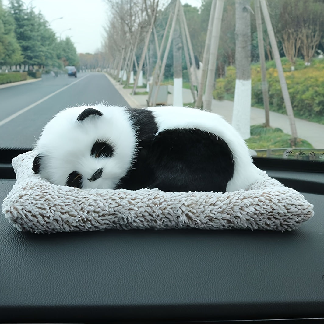 Realistic Sleeping Panda Plush Toy