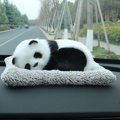 Realistic Sleeping Panda Plush Toy