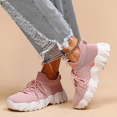 Women's Platform Sock Sneakers Lightweight & Breathable Running Shoes