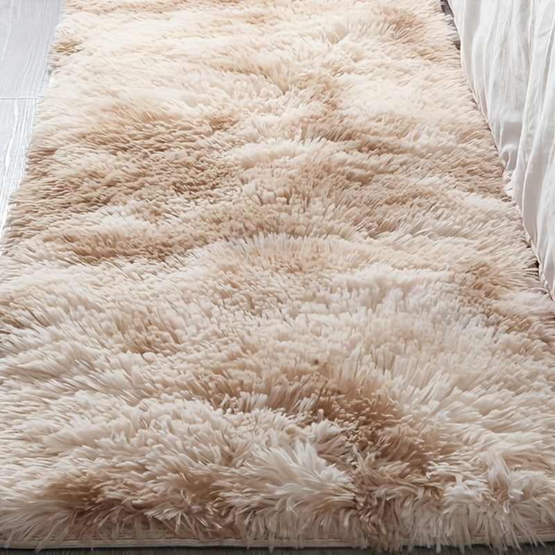 Ultra Soft Plush Rug Khaki Shaggy Area Rug for Living Room Bedroom