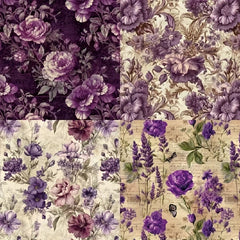 DIY OMBRE Theme Background Paper 6 Inch Single Sided Pattern Paper Blossom