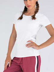 Women's Mesh Hollow Out Long Sleeve Athletic T Shirt for Active Women