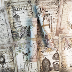 11pcs Vintage Old Stuff Scrapbook Papers For Junk Journal DIY Crafts