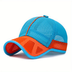 Boys Casual Mesh Baseball Cap Sun Protection Quick Dry Cap
