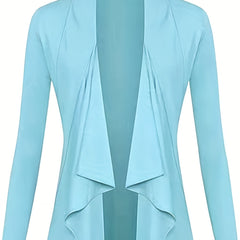 Open Front Long Sleeve Cardigan
