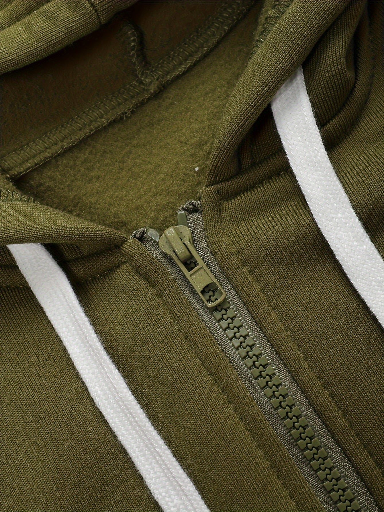 Casual Outfits 2 Piece Set Solid Zipper Hoodie & Pants