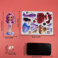 Magnetic Princess Dress Up Sticker Set Girls' Dress up Toy Christmas Halloween
