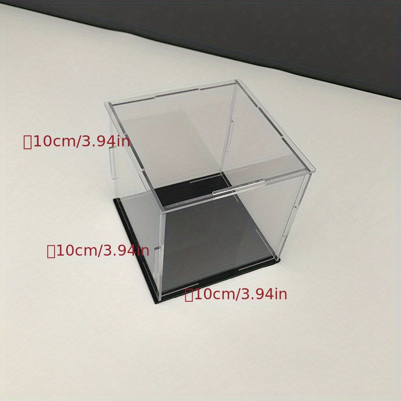 Square Display Box Castle Building Block Blind Box Clay Plastic Box