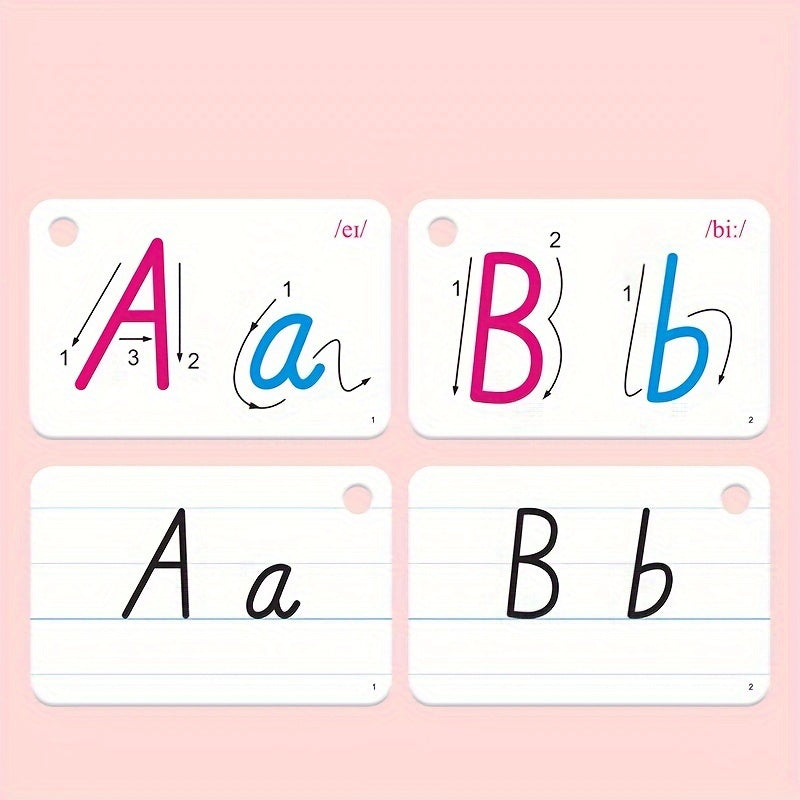 English Alphabet Point and Read Cards for Elementary School Children