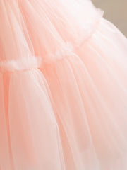 Girls' Princess Dress Birthday Flower Girl Belted Tutu Dress