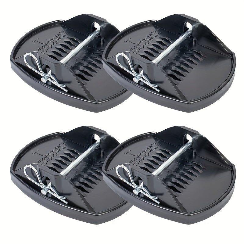 4pcs RV Caravan Jack Pads Leveller Wheel Foot Leg Support Adapter