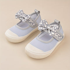 EDUBA Girl's Breathable Backless Shoes With Bowknot for Outdoor Activities
