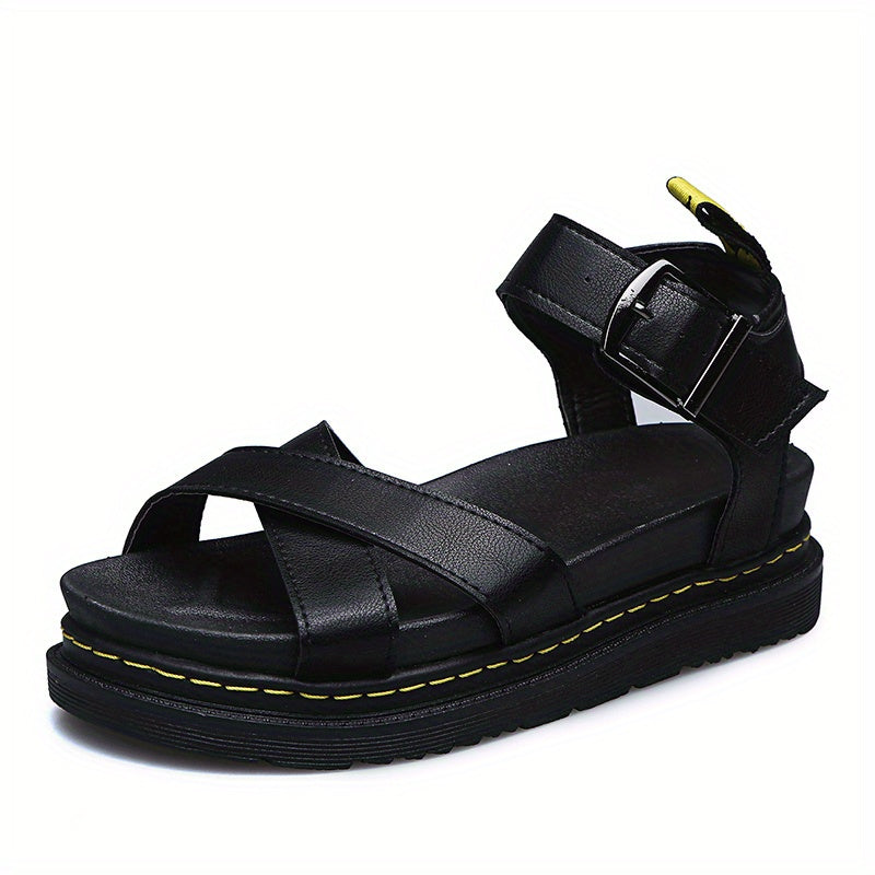 Women's Thick Sole Platform Sandals Casual Buckle Strap Summer Sandals