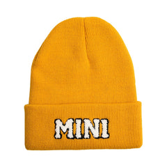 Boys Knitted Hat Soft Letter Embroidery Elastic Kids Beanie