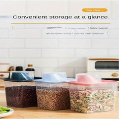 2pcs Sealed Jars Grains Transparent Food Jars Moisture proof Fresh keeping Box