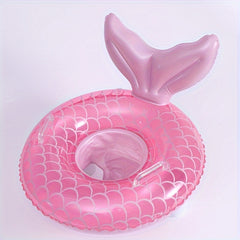 Mermaid Swimming Ring with Handle - Swimming Float with Seat