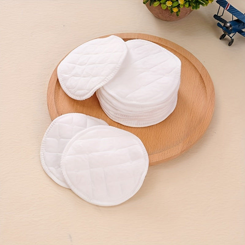 12pc Reusable Cotton Breast Pads, Anti-Overflow, Washable & Thicken