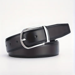 Men's Leather Belt Pin Buckle 3 Wide Suits Jeans Casual Gentlemen
