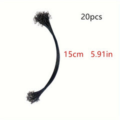 20pcs Stainless Steel Wire Fishing Guide Line With Swivel Snaps Tackle