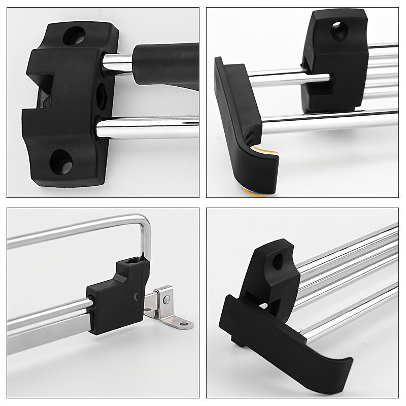 Adjustable Retractable Wardrobe Rail Clothes Hanger Towel Coat Racks