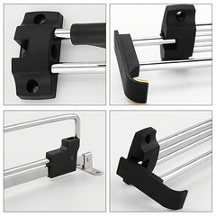 Adjustable Retractable Wardrobe Rail Clothes Hanger Towel Coat Racks