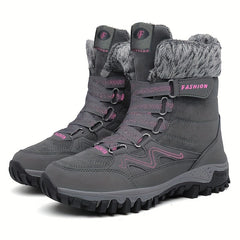 Women's Warm Fur Lined Snow Boots Anti Slip Winter Ankle Boots