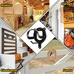 Wall Mount Horse Bridle Rack with Tubes and Screw