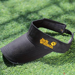 Men's Sunscreen Breathable Visor Hat with Letter Embroidery