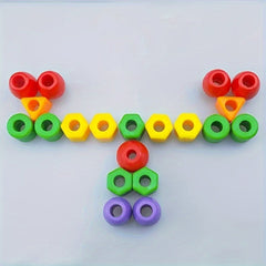 Colorful Bead String Building Blocks Set for Boys and Girls