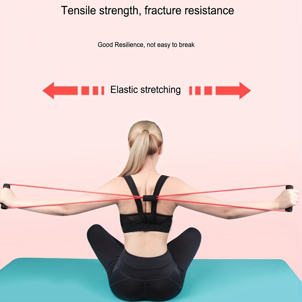 8 Shaped Fitness Puller Yoga Elastic Resistance Band Home Exercise Equipment