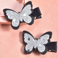 2pcs Butterfly Hair Clips Decorative Hair Accessories Gift For Girls