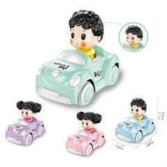 Cartoon Shaking Head Sports Car Toy for Kids