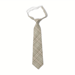 Plaid Pre Tie Formal Wear Business Style Party Tie - Unisex