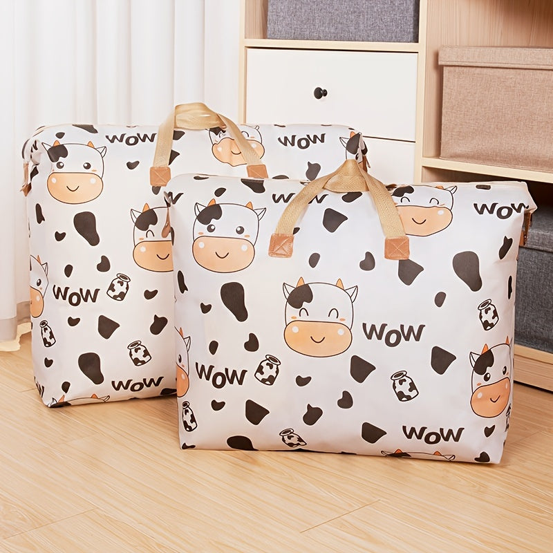 Large Capacity Storage Bag with Zipper & Handles