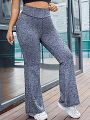 High Rise Flared Leg Sports Pants