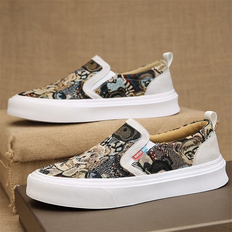 Men's Breathable Slip On Loafer Shoes Lightweight Non slip Shoes