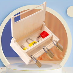 Toddler Lock and Key Toy Set for Learning - Educational Wood Toy